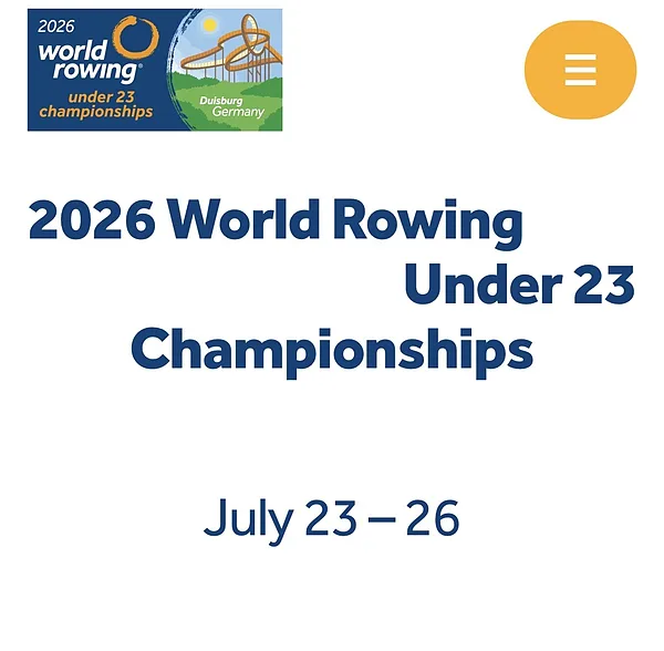 2026 WORLD ROWING UNDER 23 CHAMPIONSHIPS, July 23-26, DUISBURG, GERMANY
